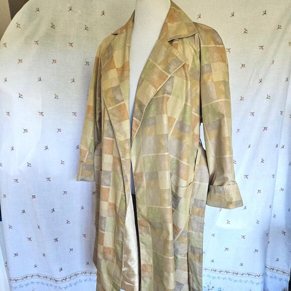 Size L to Plus Vintage 1980s Aquascutum Swing Coat - Picture 6 of 12